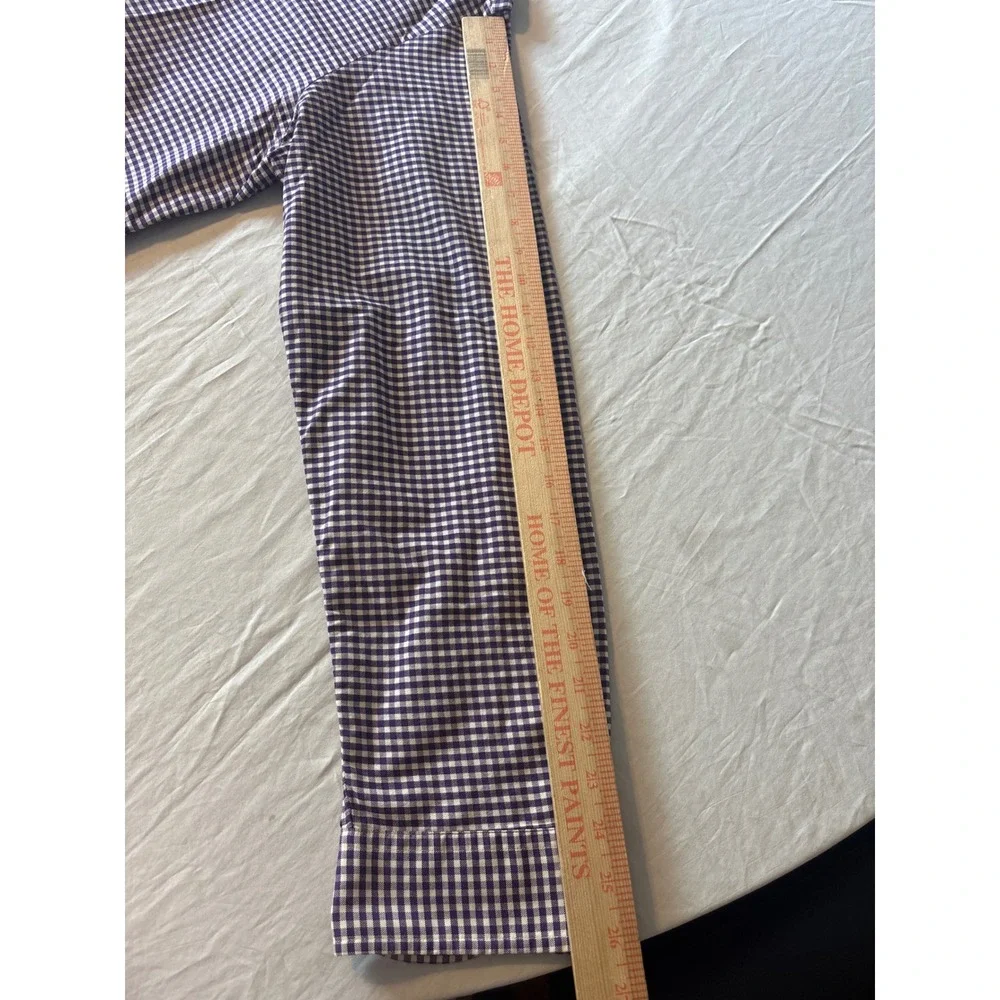 Polo Ralph Lauren Gingham Button Down Mens XL Purple White Preppy‎ Logo